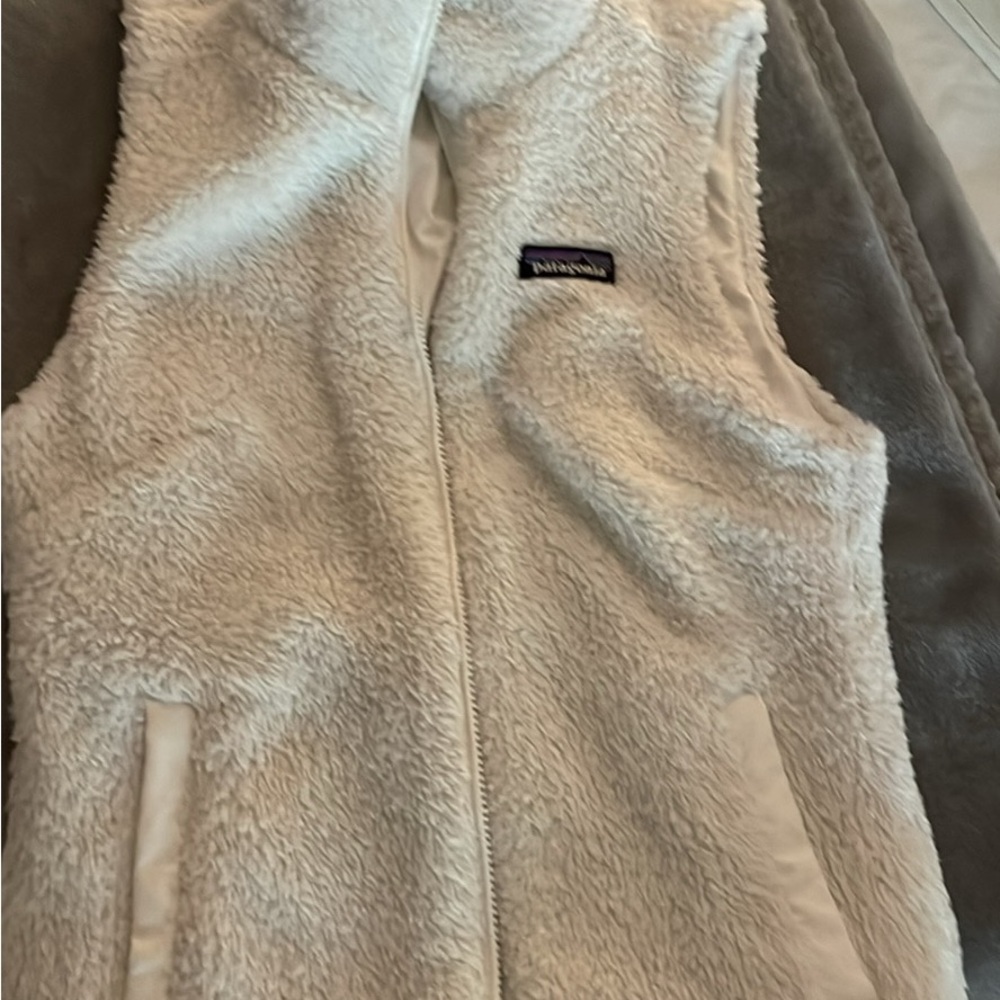 Patagonia Cream Fleece Vest